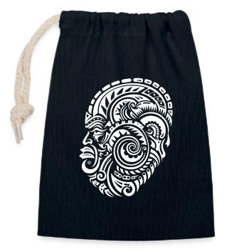 Neuseelands Tattoo Erbe Maori Tintenwunder - Verschließbarer Geschenkbeutel aus Baumwolle (14x20cm) - Navy - Vorne