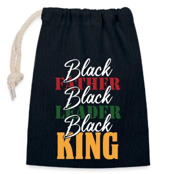 Black History Month Black History - Verschließbarer Geschenkbeutel aus Baumwolle (14x20cm) - Navy - Vorne