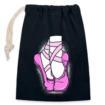 Ballet Ballet Dancer - Closable cotton gift bag (14x20cm) - navy - Front