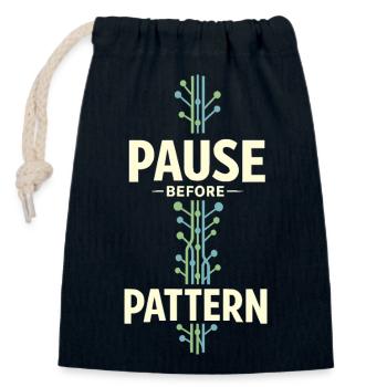 Somatic Healing Somatic Therapy - Closable cotton gift bag (14x20cm) - navy - Front