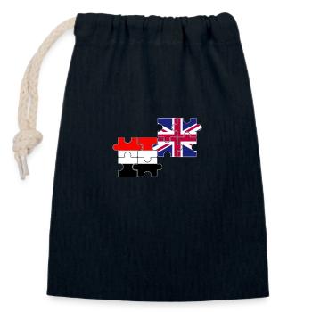 Jemen UK Flagge Britisch Jemenitisch - Verschließbarer Geschenkbeutel aus Baumwolle (14x20cm) - Navy - Vorne