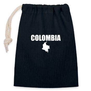 Colombia Karte Kolumbien Kolumbianer - Verschließbarer Geschenkbeutel aus Baumwolle (14x20cm) - Navy - Vorne