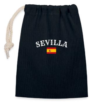 Sevilla Spanien Spanische Flagge Spanier - Verschließbarer Geschenkbeutel aus Baumwolle (14x20cm) - Navy - Vorne