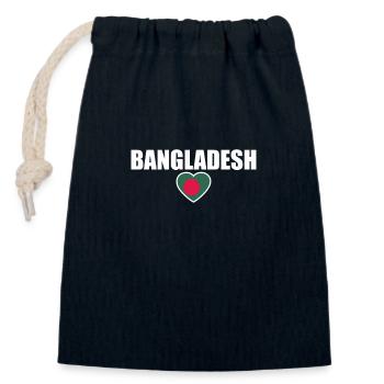Bangladesh Bangladeshi flag Bangladeshis - Closable cotton gift bag (14x20cm) - navy - Front