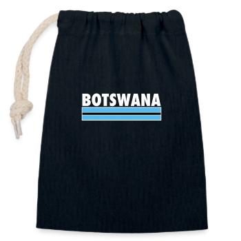 Botswana Botsuana Botsuanische Flagge Botsuaner - Verschließbarer Geschenkbeutel aus Baumwolle (14x20cm) - Navy - Vorne