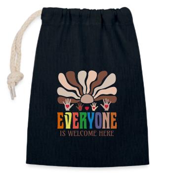 Everyone Is Welcome Here Idaho Teacher Educator - Closable cotton gift bag (14x20cm) - navy - Front