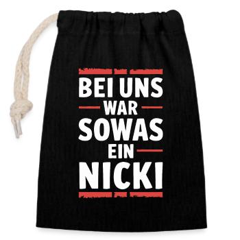 East Germany East East East GDR Home Eastern Bloc - Closable cotton gift bag (14x20cm) - black - Front