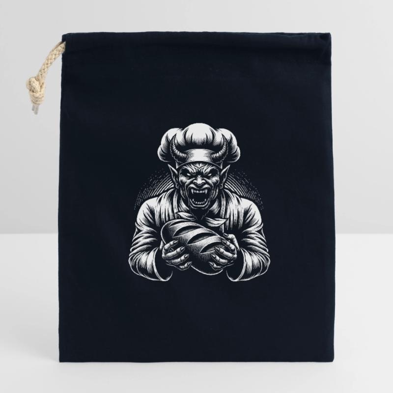 The Devil as Baker - Devil's Baker Closable cotton gift bag (14x20cm)