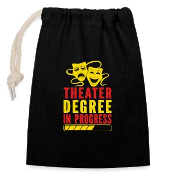 Théâtre musical Diplôme En cours Théâtre Cadeaux - Sac cadeau en coton avec cordon (14 x 20 cm) - noir - Devant