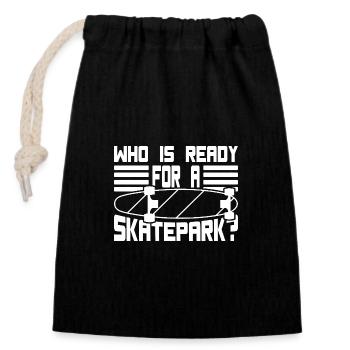 Skateboard Art For Boys Girls Men Skateboard Gifts - Verschließbarer Geschenkbeutel aus Baumwolle (14x20cm) - Schwarz - Vorne