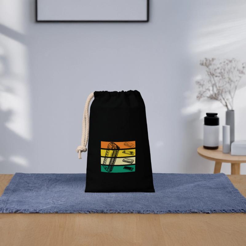 Harmonica Harmonica Closable cotton gift bag (14x20cm)