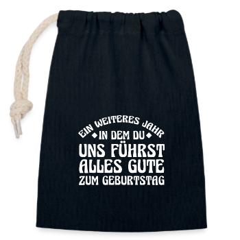 Chef Gruppenleiter Teamleiter Vorgesetzter - Verschließbarer Geschenkbeutel aus Baumwolle (14x20cm) - Navy - Vorne