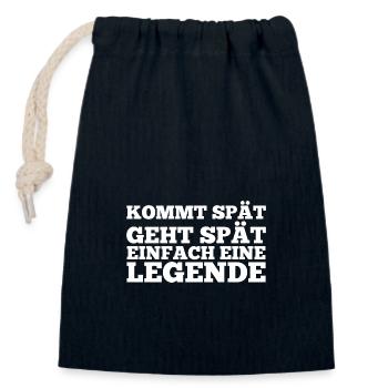 Mitarbeiter Arbeiter Kollege Arbeitskollege - Verschließbarer Geschenkbeutel aus Baumwolle (14x20cm) - Navy - Vorne