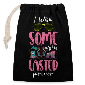 Celebrating Birthday Community - Closable cotton gift bag (14x20cm) - black - Front