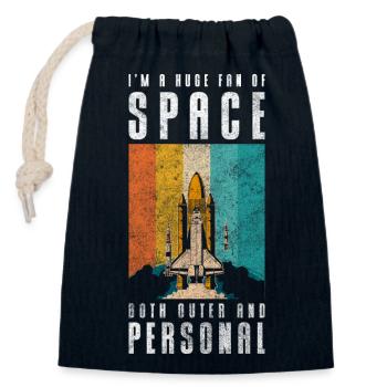 Astronomy Planets Explorer Astronomer - Closable cotton gift bag (14x20cm) - navy - Front
