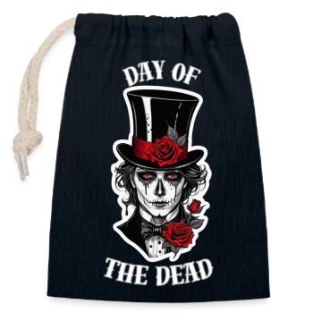 Gothic Magician. - Closable cotton gift bag (14x20cm) - navy - Front