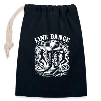 Line Dancing Country Dance - Line Dance Tanzen - Verschließbarer Geschenkbeutel aus Baumwolle (14x20cm) - Navy - Vorne
