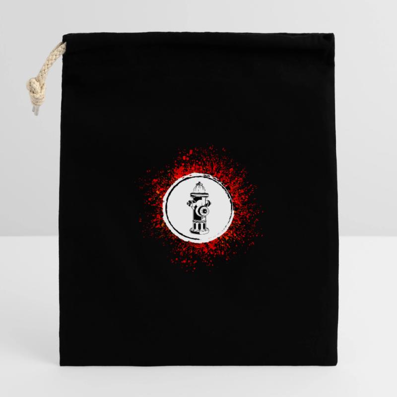 Fire Hydrant Icon Fire Brigade Closable cotton gift bag (14x20cm)