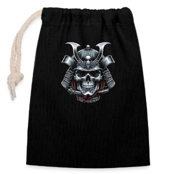 Samurai Spirit Eternal - Closable cotton gift bag (14x20cm) - black - Front