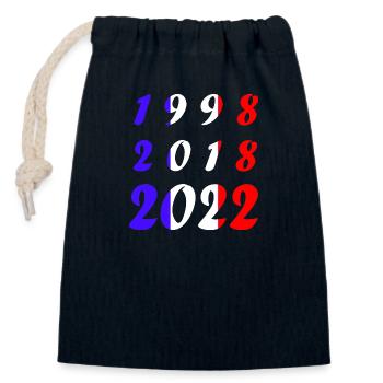 National team France Football World Cup - Closable cotton gift bag (14x20cm) - navy - Front