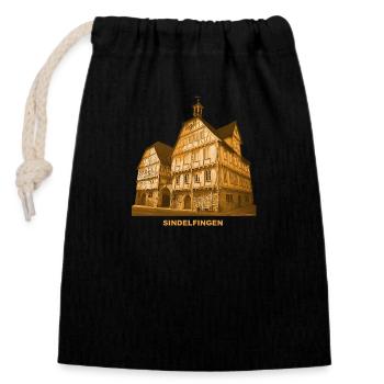 Sindelfingen Rathaus Böblingen Baden-Württemberg - Sac cadeau en coton avec cordon (14 x 20 cm) - noir - Devant