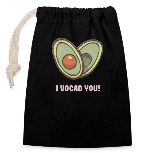 Avocado Liebe - Ściągany sznurkiem worek na prezenty (14 x 20 cm)