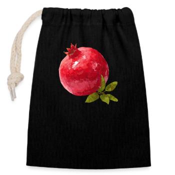 Grenade - Sac cadeau en coton avec cordon (14 x 20 cm) - noir - Devant
