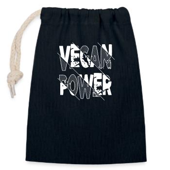 veggie fun plant birthday vegetable quote humor - Verschließbarer Geschenkbeutel aus Baumwolle (14x20cm) - Navy - Vorne