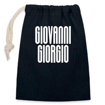 Giovanni Giorgio - Verschließbarer Geschenkbeutel aus Baumwolle (14x20cm) - Navy - Vorne