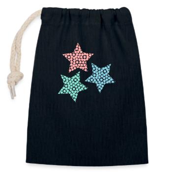 HAPPY NEW YEAR. SAINT SYLVESTER. NEW YEAR - Closable cotton gift bag (14x20cm) - navy - Front