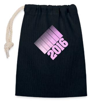 Parents 2016 - Closable cotton gift bag (14x20cm) - navy - Front