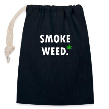 Cannabis Smoking Grinder Weed Smoking Weed Weed Gift - Closable cotton gift bag (14x20cm) - navy - Front