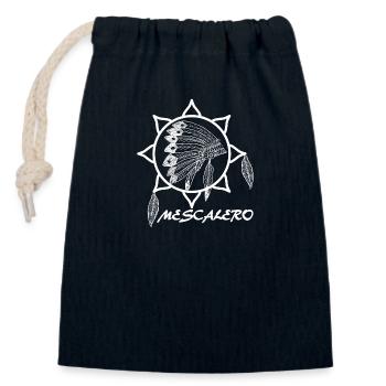 Mescalero Apache Indians - White - Closable cotton gift bag (14x20cm) - navy - Front