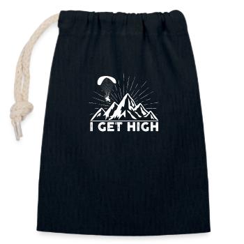 Paragliding Spruch Paraglider Gleitschirm Geschenk - Verschließbarer Geschenkbeutel aus Baumwolle (14x20cm) - Navy - Vorne