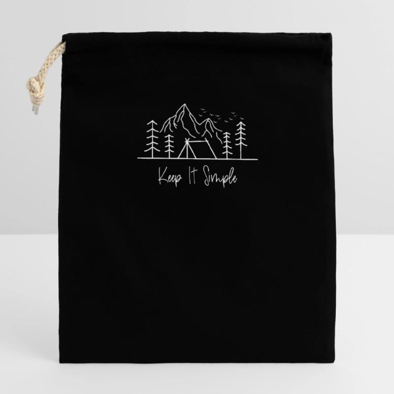 Keep it Simple - Keep it simple Camping Van Closable cotton gift bag (14x20cm)