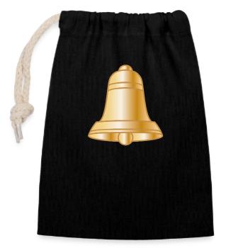 Bell jar - Closable cotton gift bag (14x20cm) - black - Front