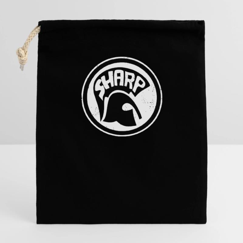 SHARP - SHARP Closable cotton gift bag (14x20cm)