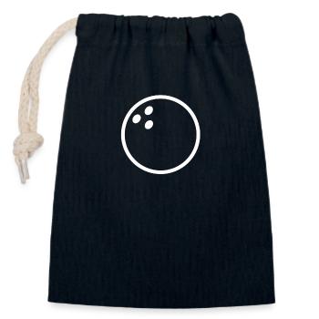 Skittles bowling bowling skittles sport bowler - Closable cotton gift bag (14x20cm) - navy - Front