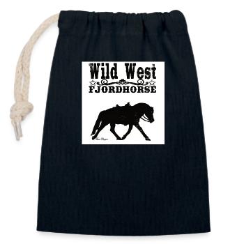 Western Fjordpferd - Verschließbarer Geschenkbeutel aus Baumwolle (14x20cm) - Navy - Vorne