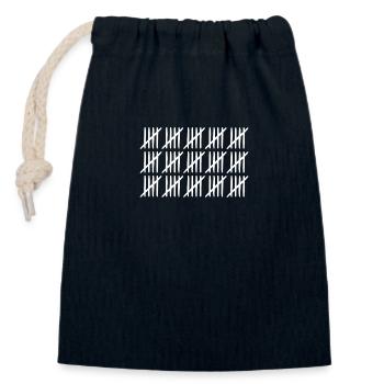 75 anniversaire liste-barres 75 ans - Sac cadeau en coton avec cordon (14 x 20 cm) - bleu marine - Devant