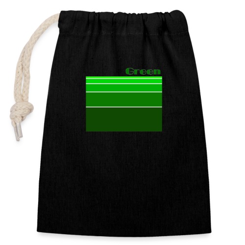 Green - Verschließbarer Geschenkbeutel aus Baumwolle (14x20cm)
