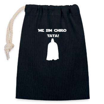 Me sim chiro Tata! (weiß) - Verschließbarer Geschenkbeutel aus Baumwolle (14x20cm) - Navy - Vorne