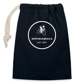 EmpuriaBrava EST 1967 Bicycle - Closable cotton gift bag (14x20cm) - navy - Front