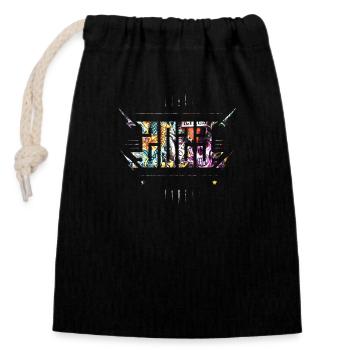 Style graffiti Splash hip hop couleurs peintre 2023 - Sac cadeau en coton avec cordon (14 x 20 cm) - noir - Devant