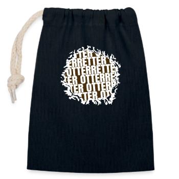 lustige tiere sprüche design fliegen ehe spruch - Verschließbarer Geschenkbeutel aus Baumwolle (14x20cm) - Navy - Vorne