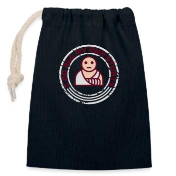 Toutes mes propres cascades - Sac cadeau en coton avec cordon (14 x 20 cm) - bleu marine - Devant