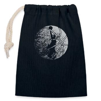 Rollstuhlbasketball - Verschließbarer Geschenkbeutel aus Baumwolle (14x20cm) - Navy - Vorne