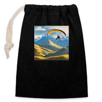 Himalayan Highs - Closable cotton gift bag (14x20cm) - black - Front