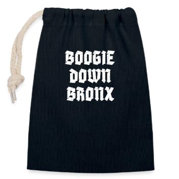 Boogie Down Bronx Grunge - Verschließbarer Geschenkbeutel aus Baumwolle (14x20cm) - Navy - Vorne