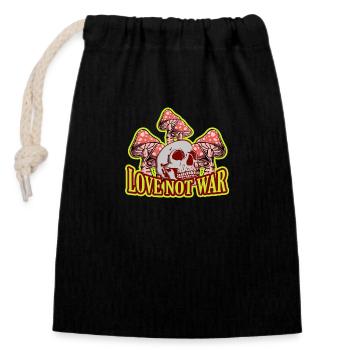 Hippy - Closable cotton gift bag (14x20cm) - black - Front